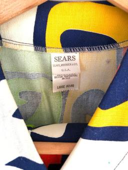 Vintage Vest and Pants, Very Colorful from Sears, Large 42-44