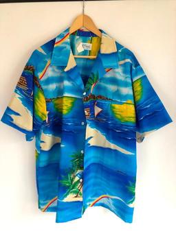 Hawaii Style Shirt, XL, By Kole Kole, Made in Hawaii, 100% Polyester