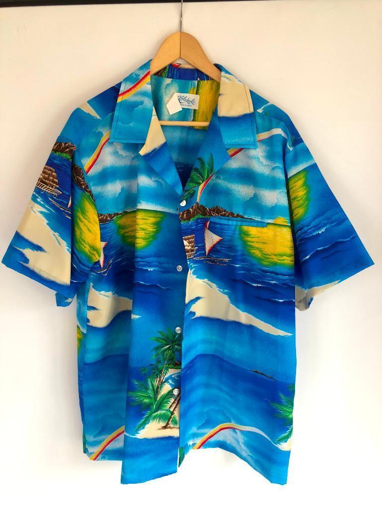 Hawaii Style Shirt, XL, By Kole Kole, Made in Hawaii, 100% Polyester