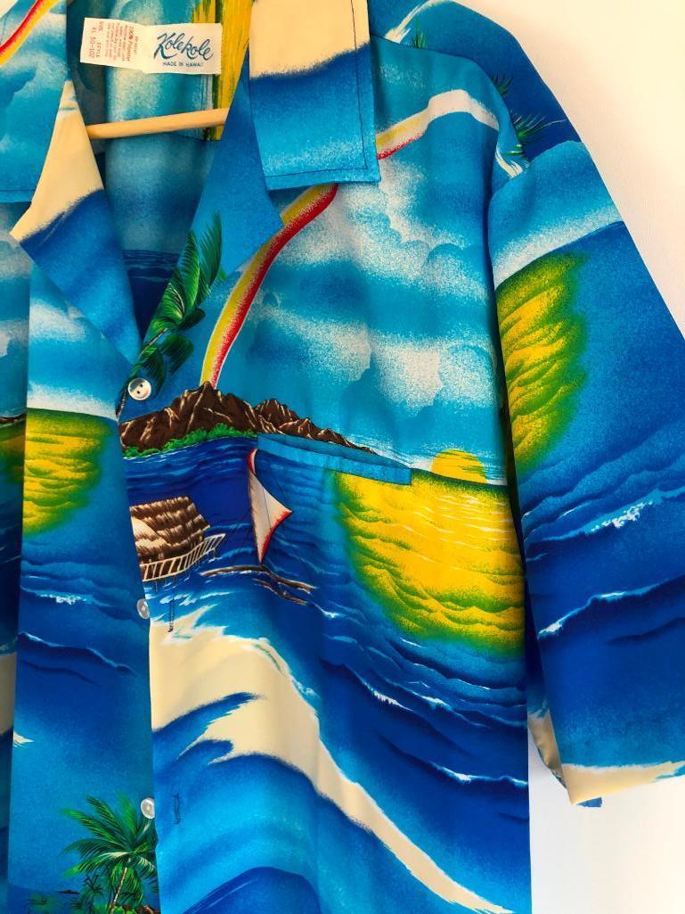 Hawaii Style Shirt, XL, By Kole Kole, Made in Hawaii, 100% Polyester