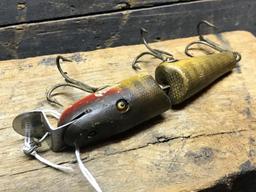 Creek Chub Bair Company Wooden Jointed Fishing Lure