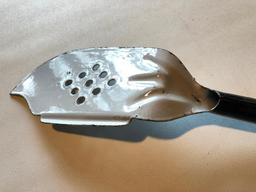 Rare Graniteware Fish Serving Utensil