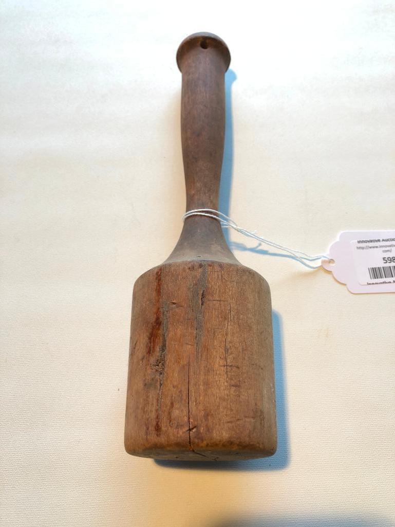 Antique Wooden Potato Masher