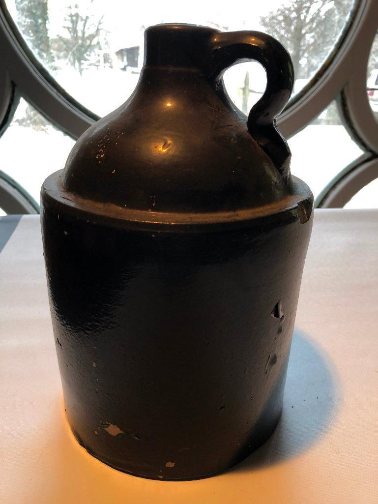 Antique 1 Gal. Stoneware Jug-Painted