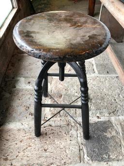 Antique Adjustable Kitchen Stool