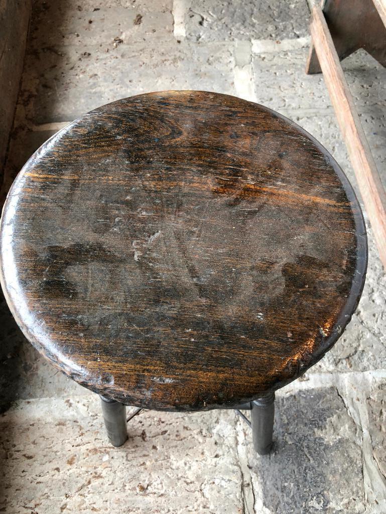 Antique Adjustable Kitchen Stool