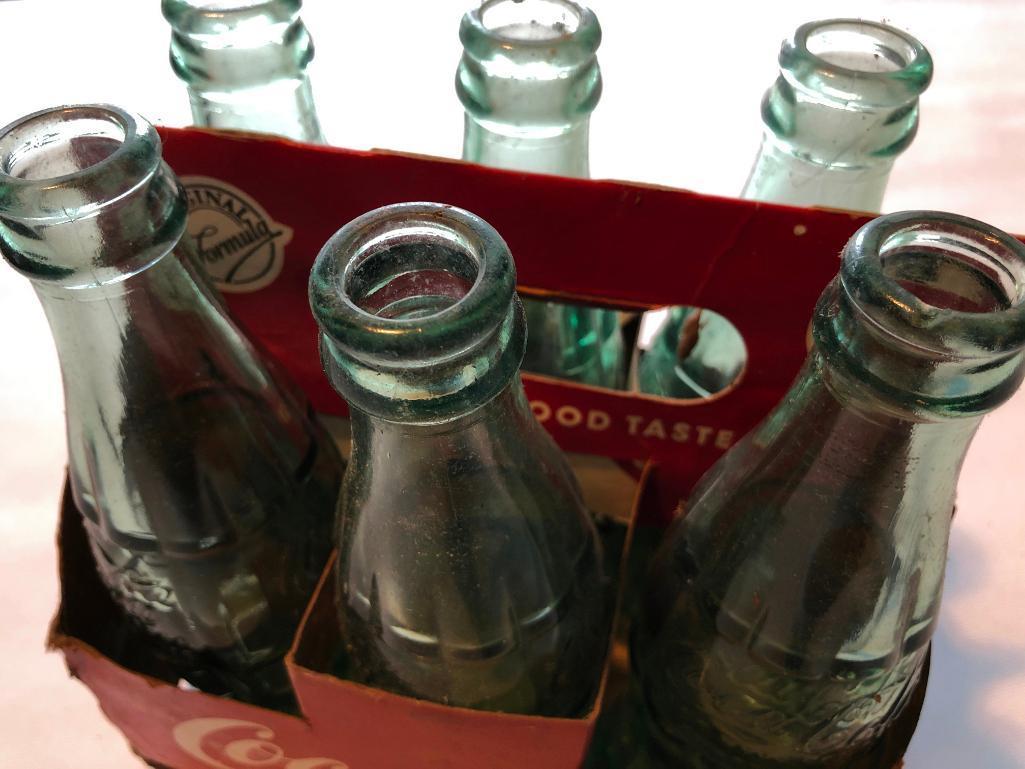 6-Pack Coca-Cola Bottles W/Cardboard Carrier