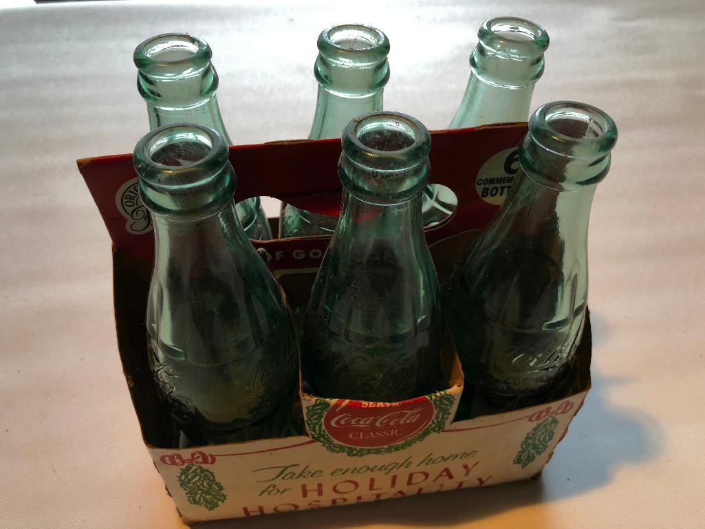 6-Pack Coca-Cola Bottles W/Cardboard Carrier