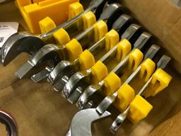 Group Of Standard & Metric Wrenches In Holders