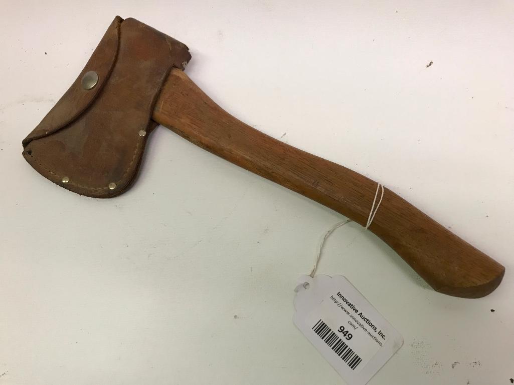 "Plumb" Brand Camping Hatchet W/Leather Head Cover