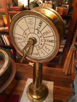 Brass Engine Order Telegraph Manufactured By Durkee Marine Products