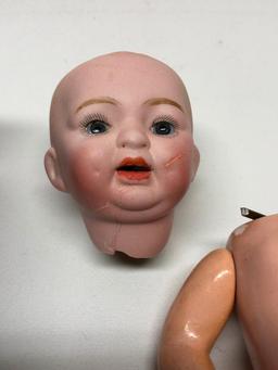 Antique Bisque Head Doll *Damaged Head*