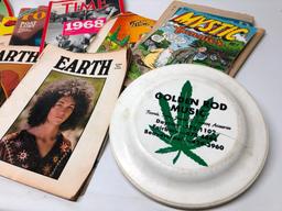 Vintage 1970s Papere Goods & "Golden Rod Music" Frisbee