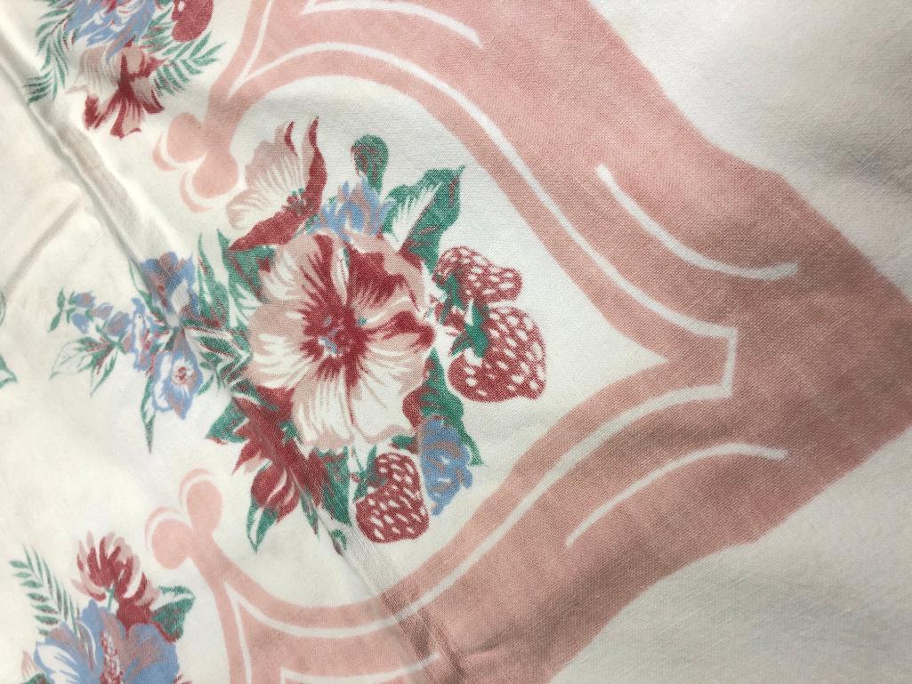 table cloth 52"x70" some yellowing stains