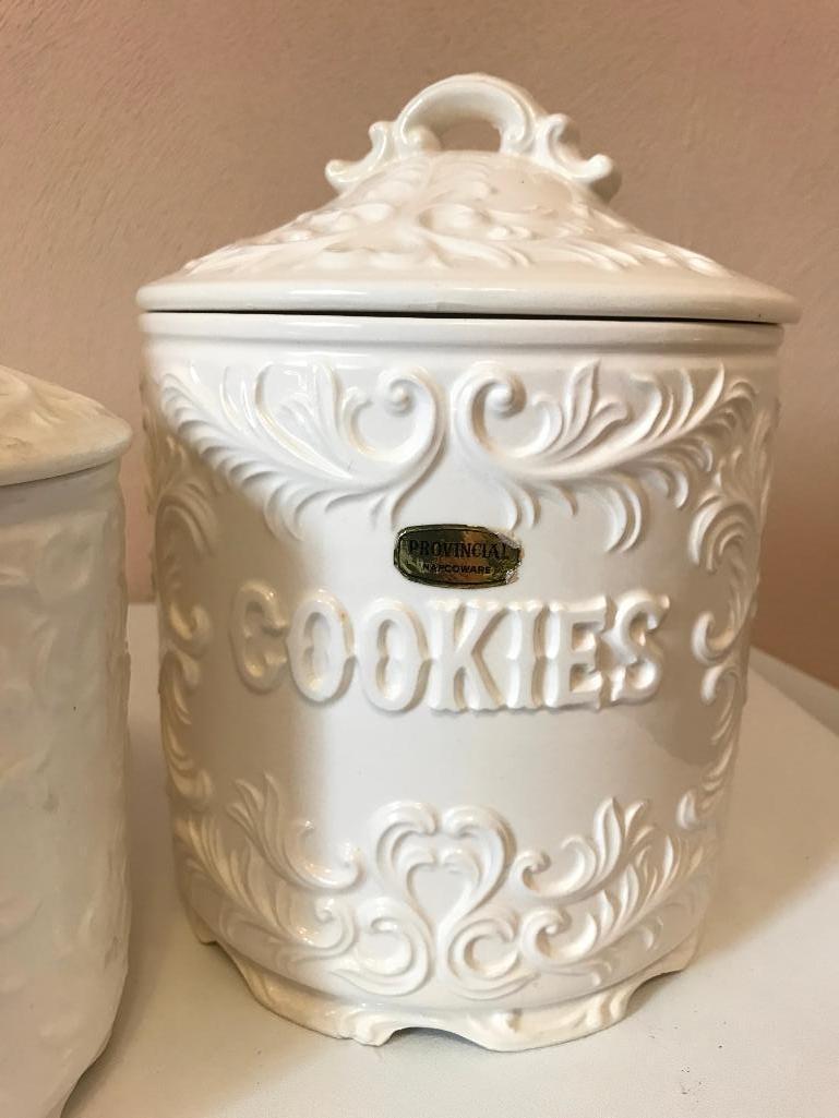 Provincial Napcoware Canister Set with Cookie Jar