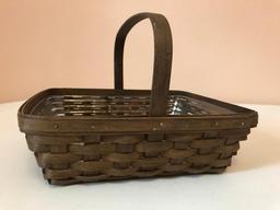 Square Longaberger Basket, Just Over 10 Inches Square