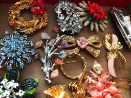 Group of Costume Jewelry, Some Designer, Weiss, Sarah Coventry Etc