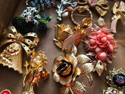 Group of Costume Jewelry, Some Designer, Weiss, Sarah Coventry Etc