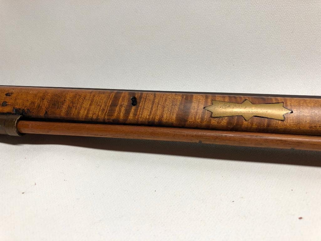 Full Stock Tiger Maple Muzzle Loader By "Rex Maxey 1984"