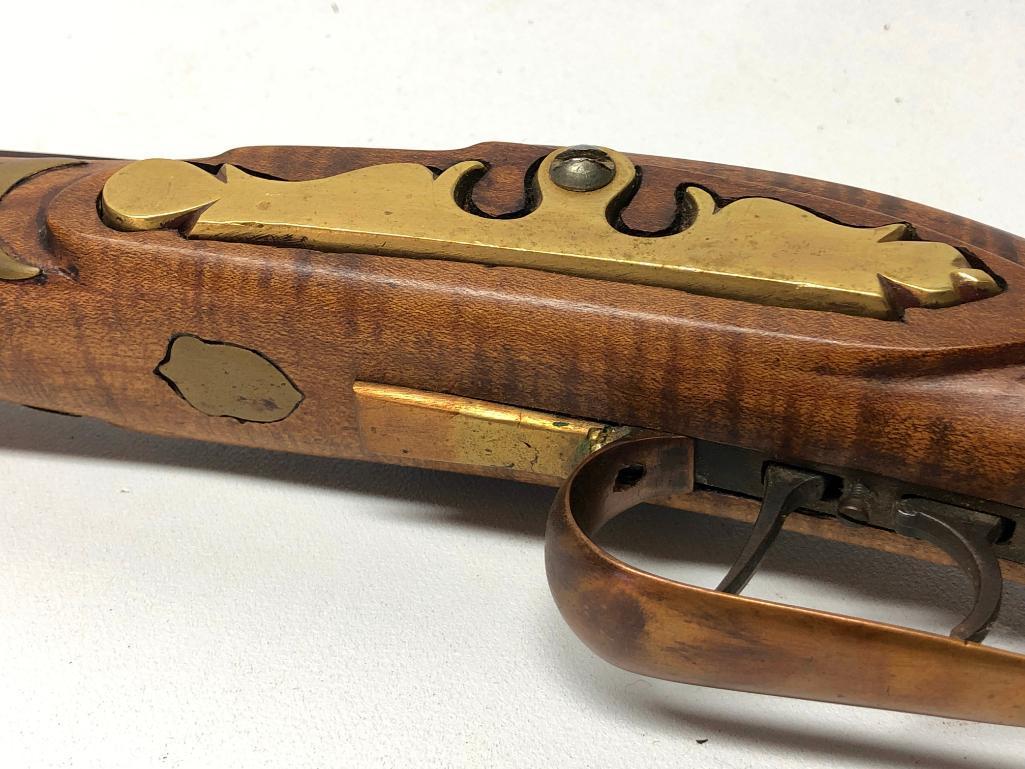 Full Stock Tiger Maple Muzzle Loader By "Rex Maxey 1984"