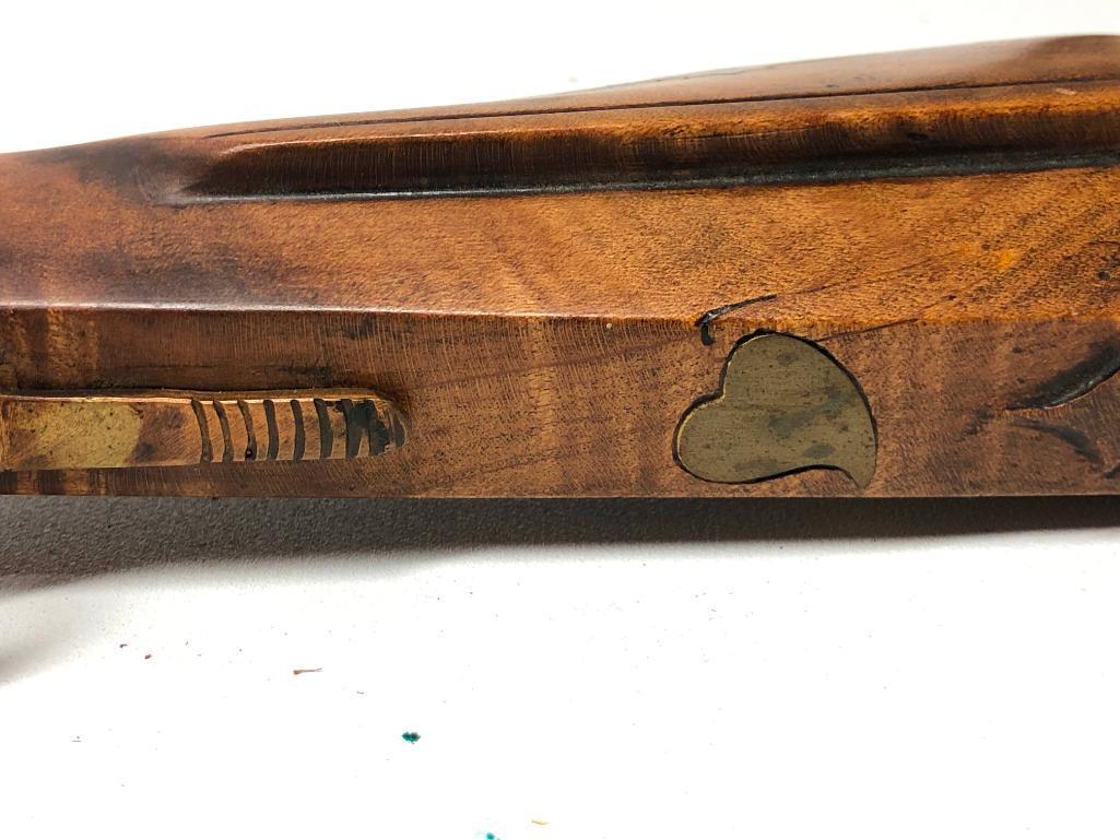 Full Stock Tiger Maple Muzzle Loader By "Rex Maxey 1984"