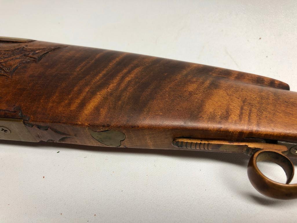 Full Stock Tiger Maple Muzzle Loader By "Rex Maxey 1984"