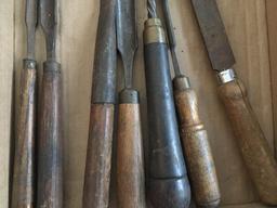 Vintage Woodworking Lathe Tools & Yankee Style Screwdriver