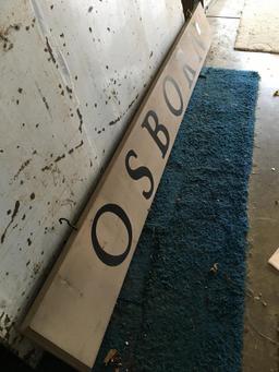 "Osborn" Wooden Sign-Greene County, Ohio Related