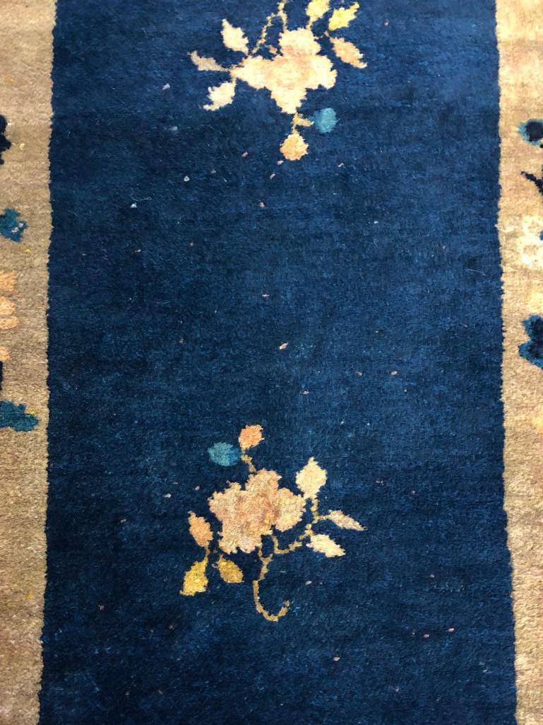 Handmade, Antique Chinese Peking Carpet