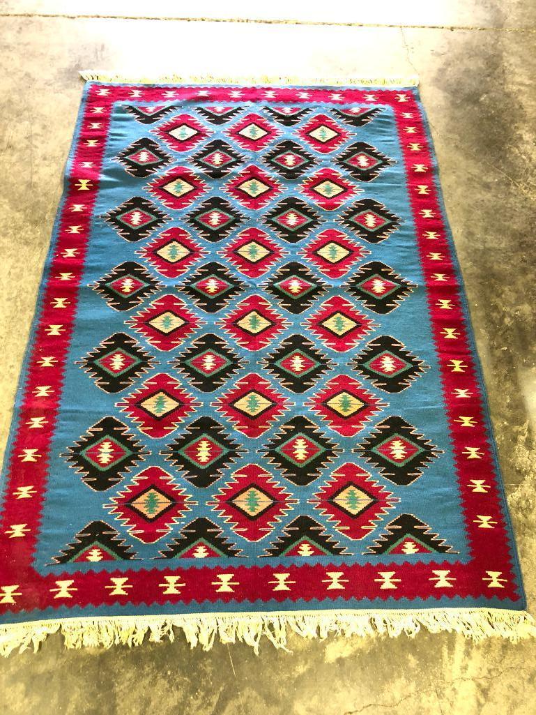 Turkish Handmade Wool Flat Woven Kilim