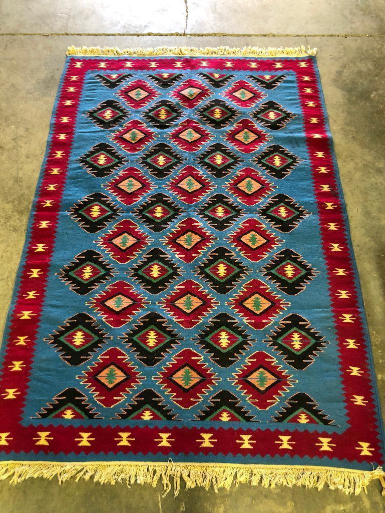 Turkish Handmade Wool Flat Woven Kilim