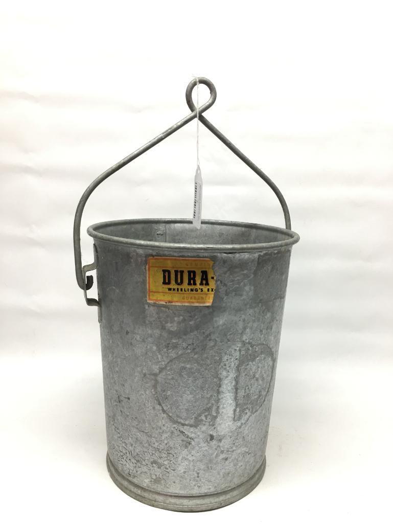 Unusual Galvanized Bucket W/Handle