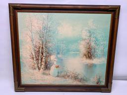 Framed Oil On Canvas Signed "S. Darene"