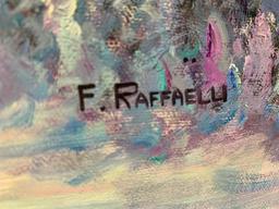 Framed Oil On Canvas Signed "F. Raffaelli"