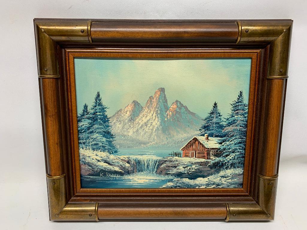 Framed Oil On Canvas Signed "K. Kepper"