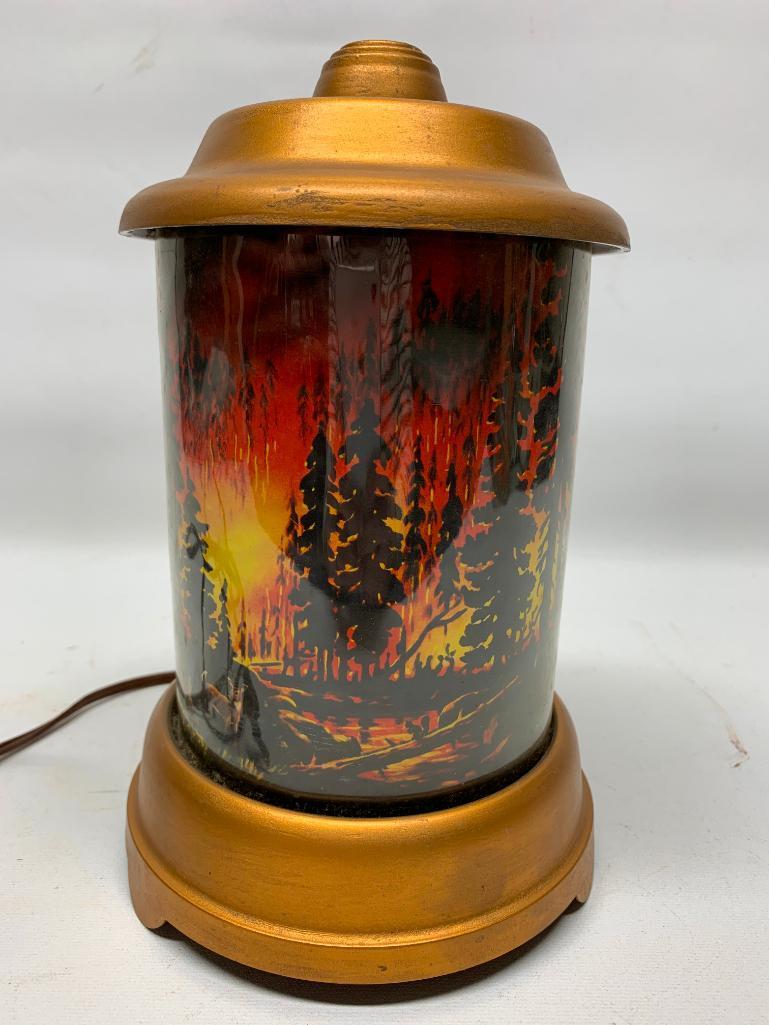 Vintage "Forest Fire" Motion Lamp-Working!