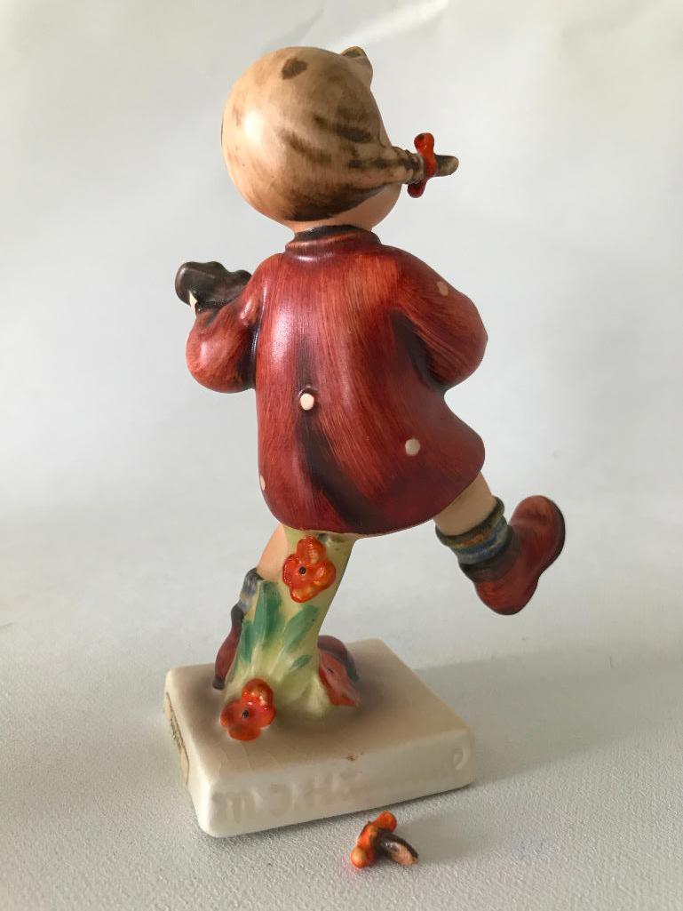 (2) Hummel Figurines "To Market" & "School Girl" *Both Damaged*