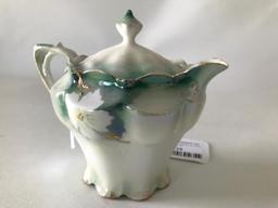 R.S. Prussia Pearlized Creamer W/Lid