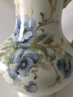 Vintage "Silesia" Porcelain Hand Painted Coffee/Tea Pot W/Handle