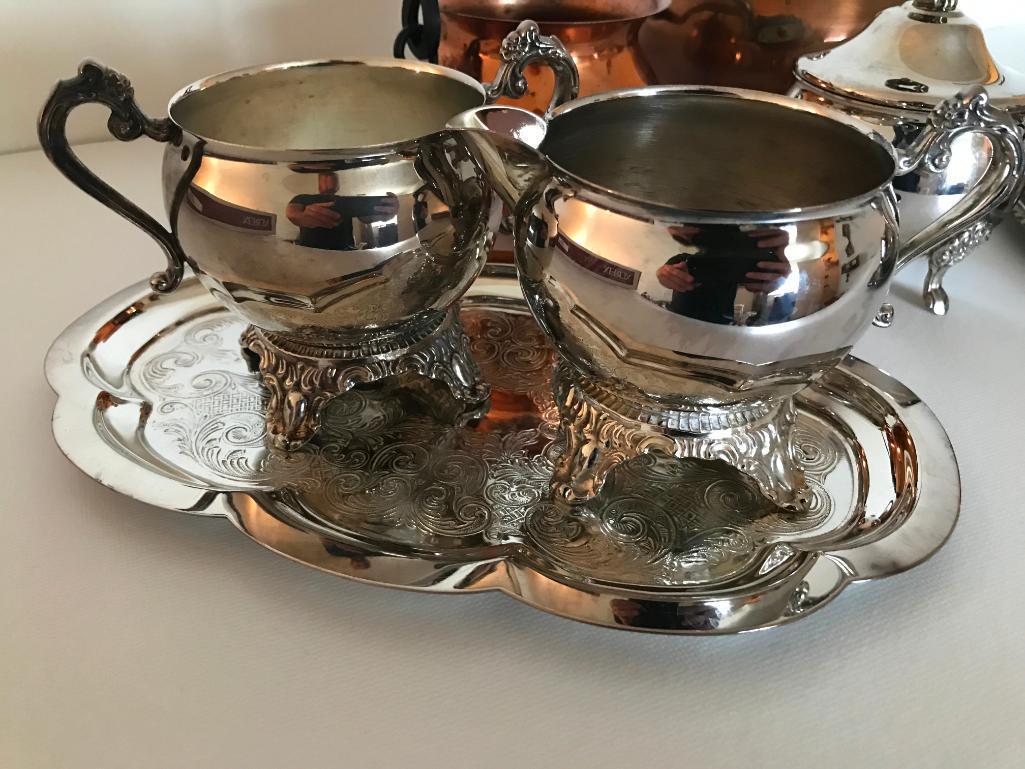 Group Of Copper & Silverplate Items