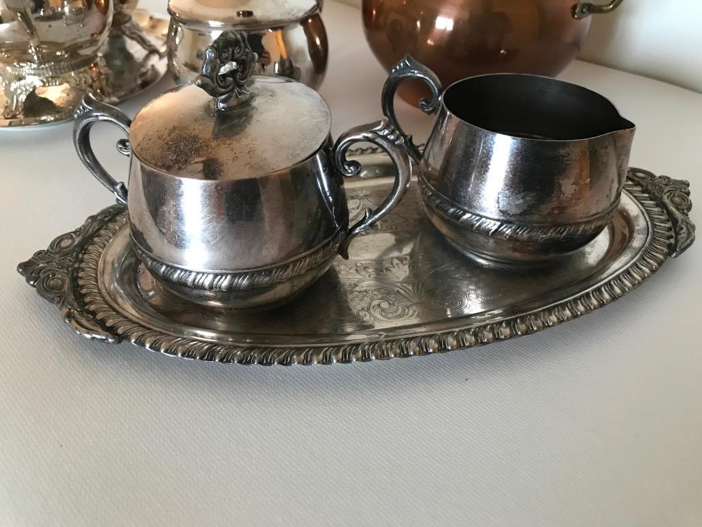 Group Of Copper & Silverplate Items