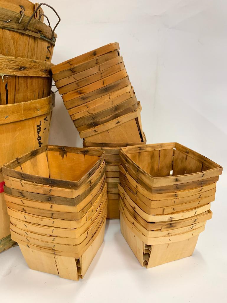 Group Of Bushel & Strawberry Baskets