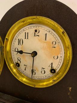 Vintage Sessions Mantle Clock W/Pendulum & Key