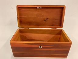 Lane Cedar Chest Jewelry Box W/Key
