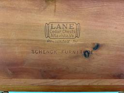 Lane Cedar Chest Jewelry Box W/Key