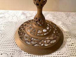 Brass Stand W/Marble Top