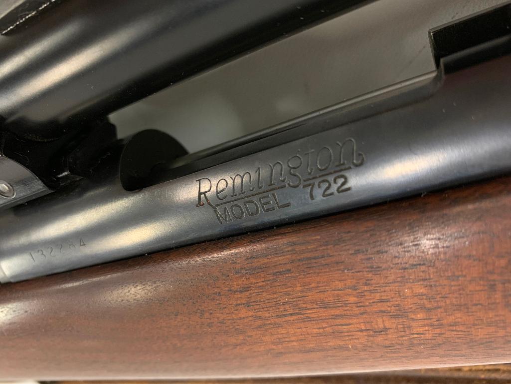 Remington Model 722 Bolt Action Rifle W/Sling & Scope