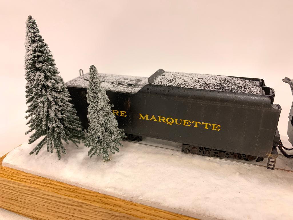 HO Scale "Pere Marquette 1225" Engine & Tender In Custom Case