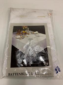 Battenburg Lace Table Cloth In Package