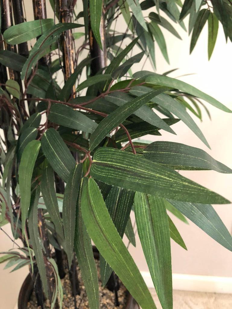 Silk Bamboo Plant W/Planter